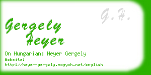 gergely heyer business card